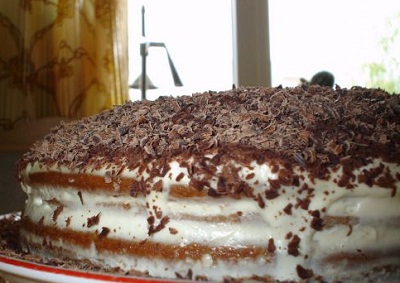 Торт сметанный